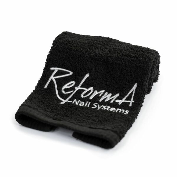 Towel Black with white logo